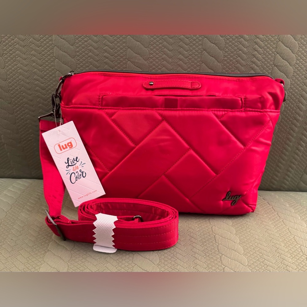Lug Flare 2 Poppy Red Crossbody Bag Purse NWT’s